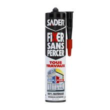 SADER Fixer Sans Percer Tous Travaux Blanc